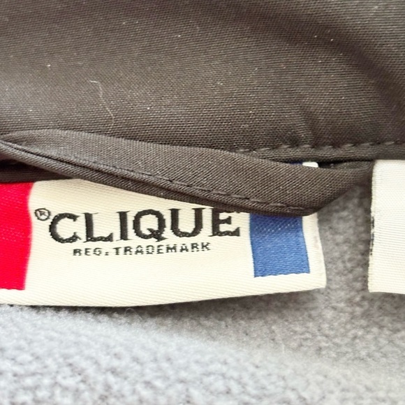 CLIQUE Men’s Black Full Zip Jacket THE PELICAN CLUB Logo Zip Pockets Size Small - Picture 6 of 9